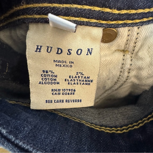 Hudson Collin Dark Wash Flap Pocket Skinny Jeans Women’s 28 - Picture 5 of 8